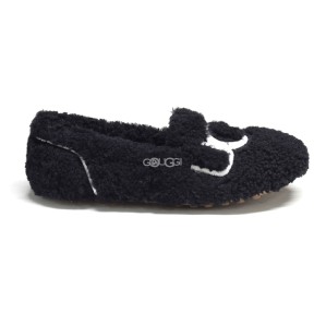 UGG Hailey Fluff Loafer Black