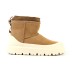 Женские мини угги с галошами Ugg Classic Mini Weather Hybrid Whitecap (Угг Классик мини хабрид белые)