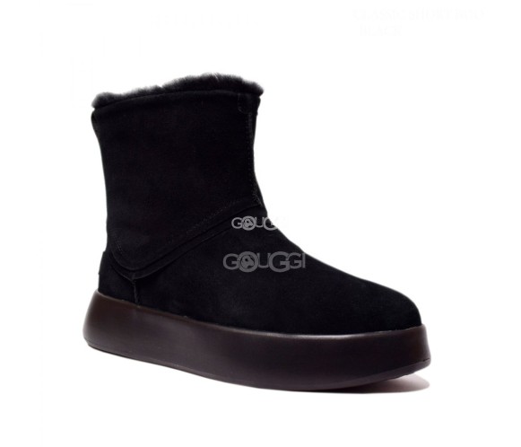 Женские короткие угги Classic Short Boom Bootie Black