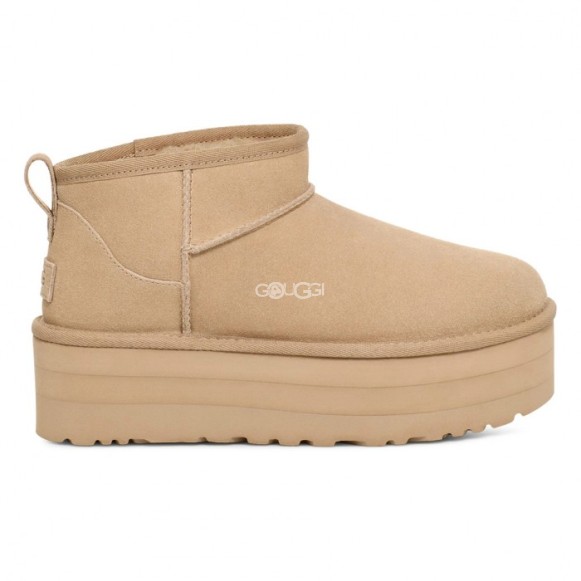 Женские ультра мини угги на платформе UGG Classic Ultra Mini Platform Mustard Seed
