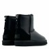 Женские мини угги на молнии Ugg Classic Mini Zip Metallic Black (без камней)