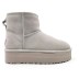 Женские мини угги на платформе UGG Classic Mini Platform Grey Violet