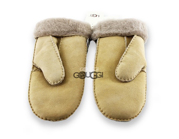 Женские варежки Sand-grey Suede