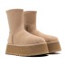 Женские угги  на платформе UGG Classic Dipper Sand