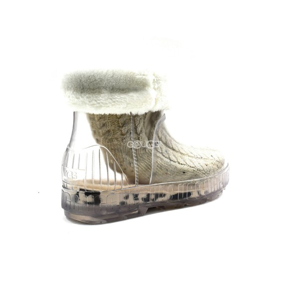 Женские прозрачные короткие угги Ugg Drizlita Clear Boot Natural