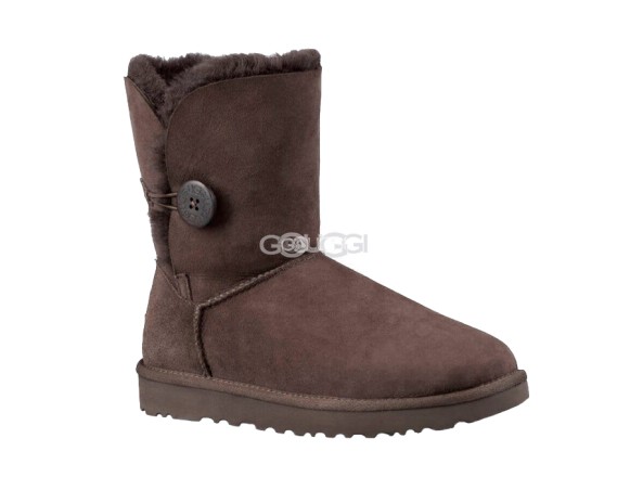 Женские угги с пуговицей Bailey Button Chocolate II