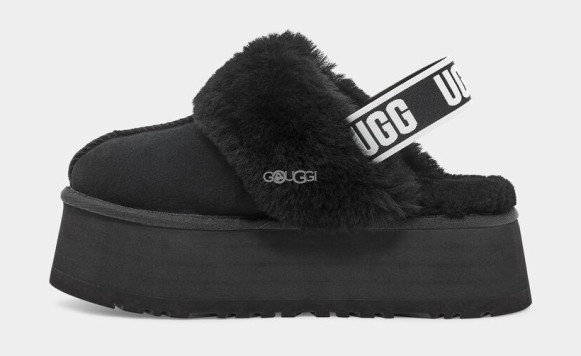 Женские тапочки Ugg Funkette Slipper Black