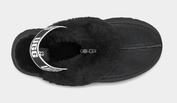 Женские тапочки Ugg Funkette Slipper Black