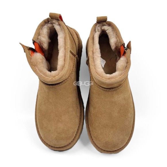 Женские ультра мини угги на молнии Ugg Women's Ultra Mini Chestnut Zip