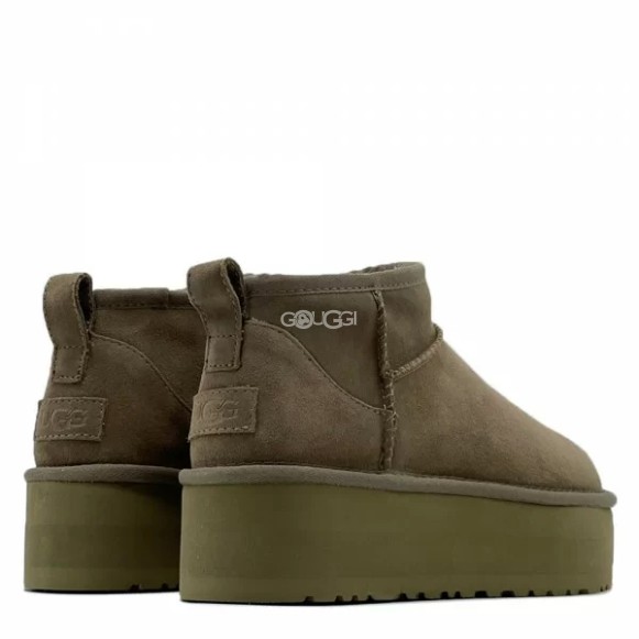 Женские ультра мини угги на платформе Ugg Classic Ultra Mini Platform Cappuccino