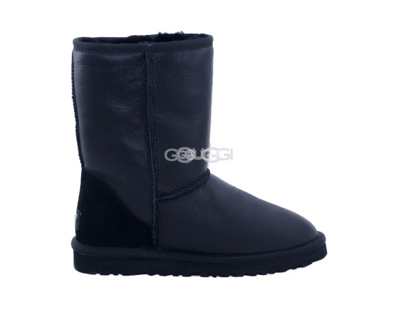 Женские короткие угги Classic Short Metallic Black